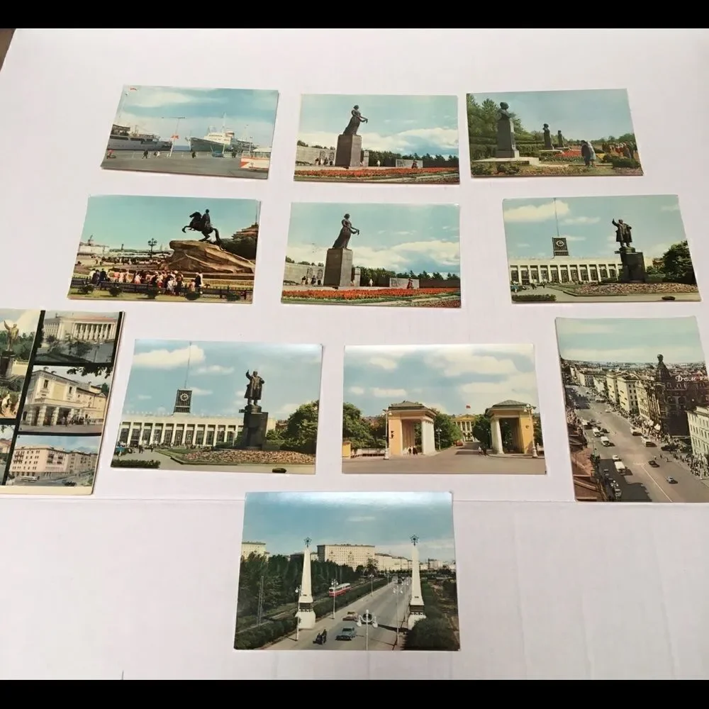 Vintage 1964/65 Russia/Leningrad postcards 24 pack‎